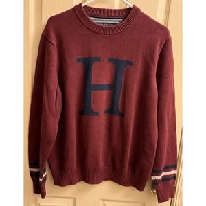 Vintage Y2K Tommy Hilfiger Crew Neck Sweater Men's Size Large‎ Big H
